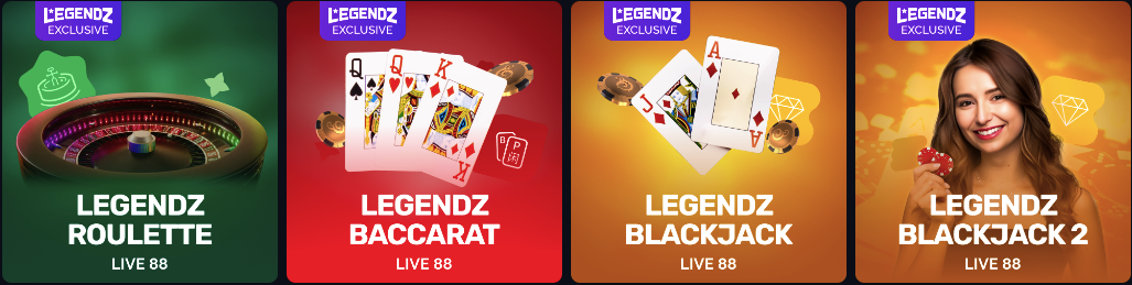 Legendz Live Casino